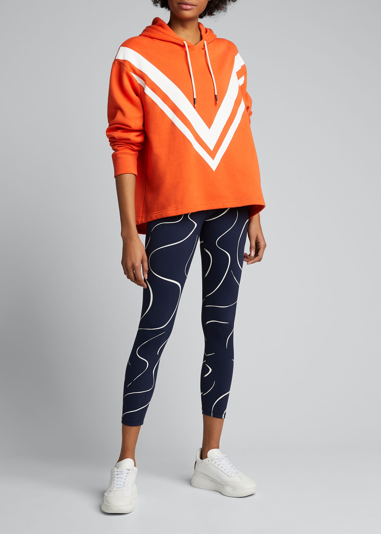 Tory Sport French Terry Chevron Hoodie