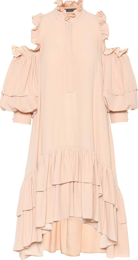 Alexander McQueen Ruffled crêpe minidress