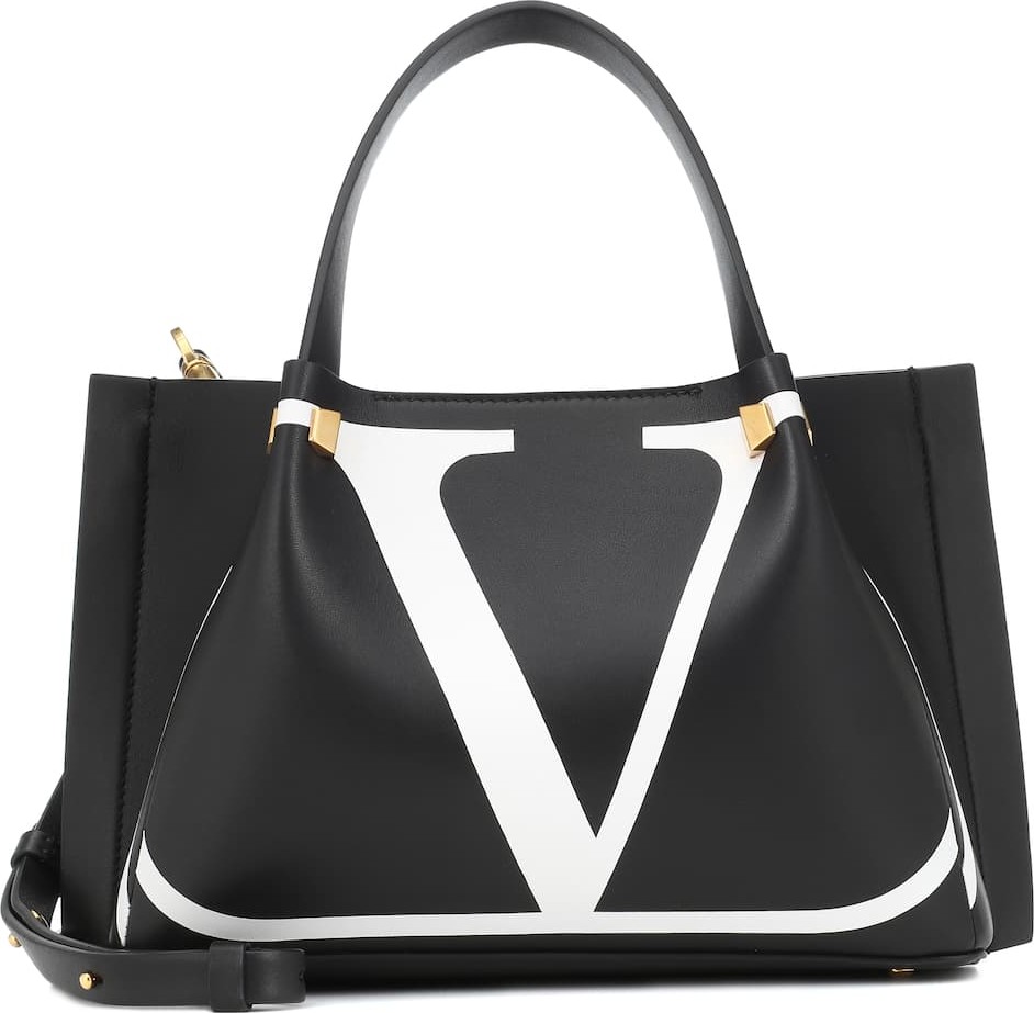 Valentino Valentino Garavani Go Logo Escape leather shopper