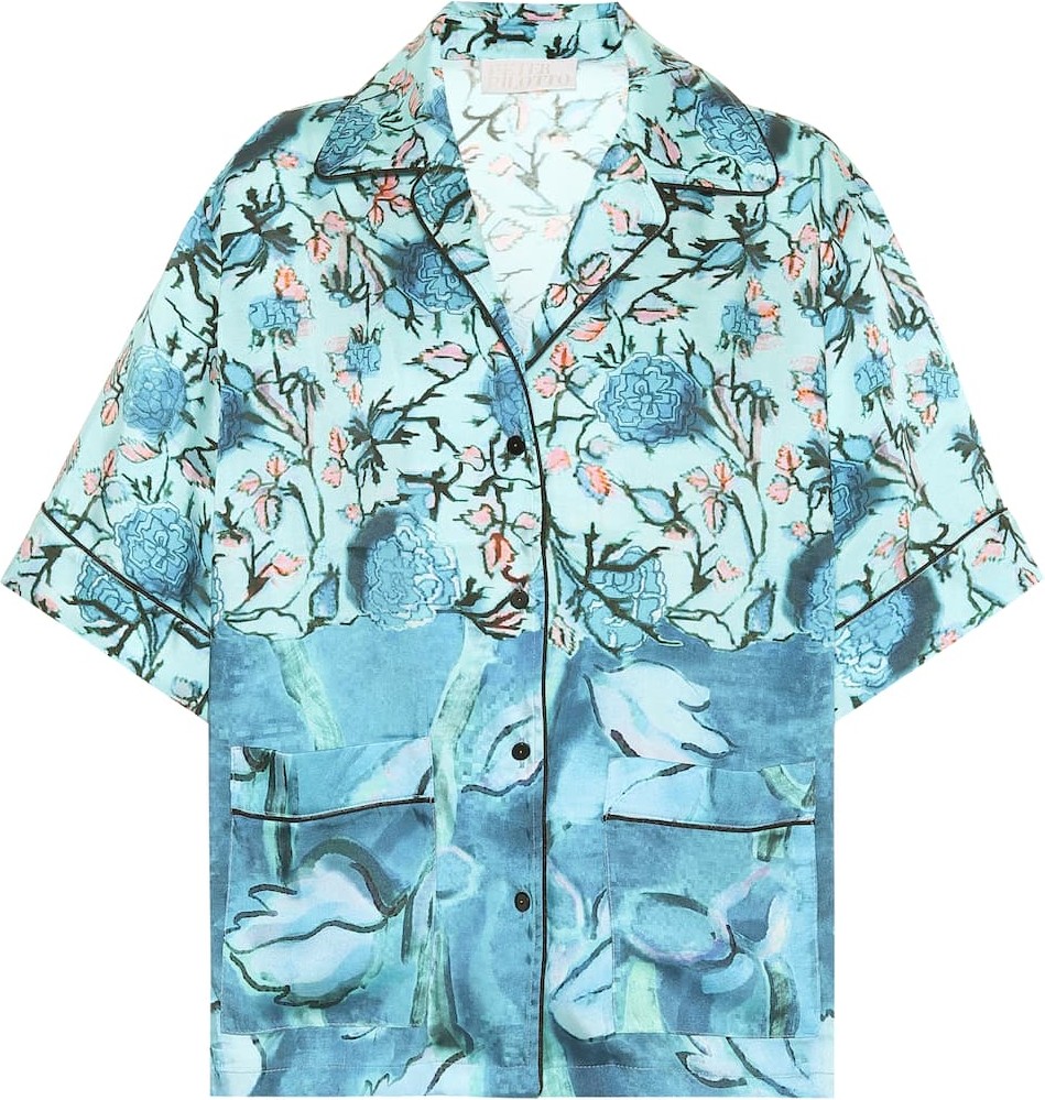 Peter Pilotto Floral twill shirt