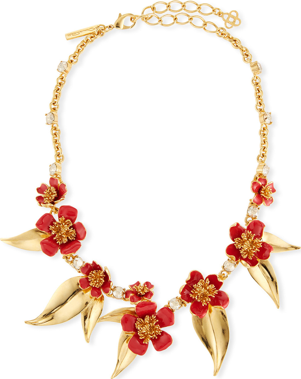 Oscar De La Renta Delicate Flowers Collar Necklace