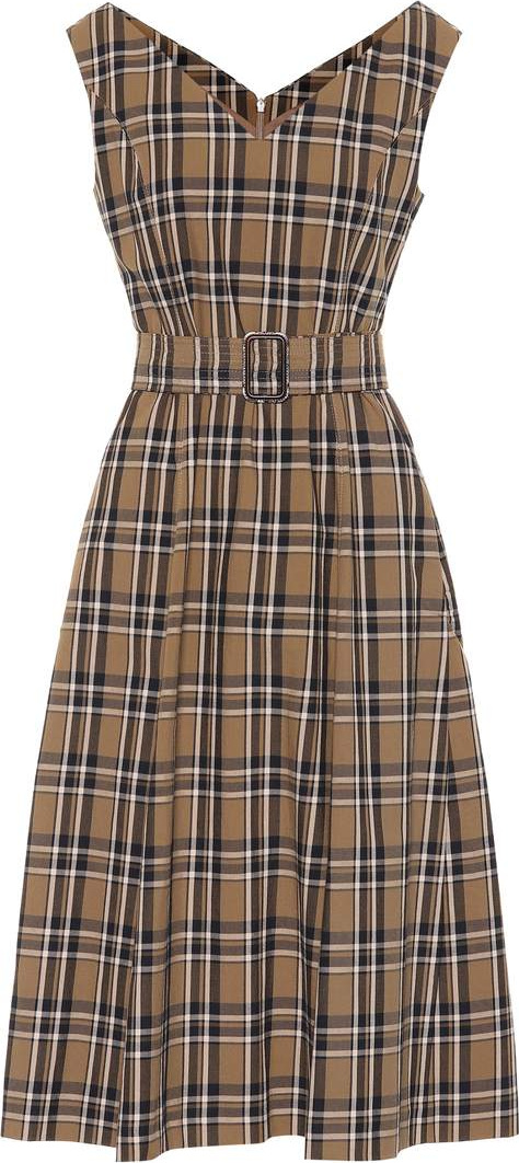 Max Mara Zurca checked twill dress