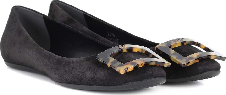Roger Vivier Gommette suede ballet flats