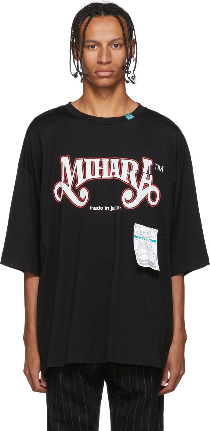 Miharayasuhiro Black Printed T-Shirt