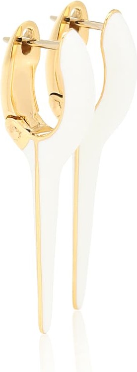 Melissa Kaye Lola Needle 18kt gold earrings