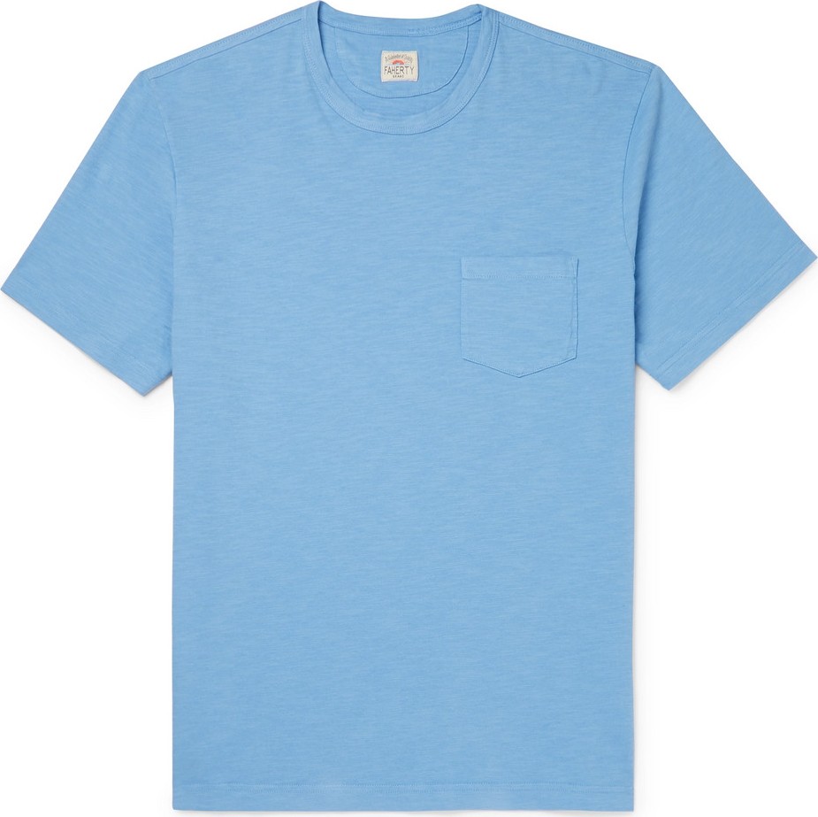 Faherty Slub Cotton-Jersey T-Shirt