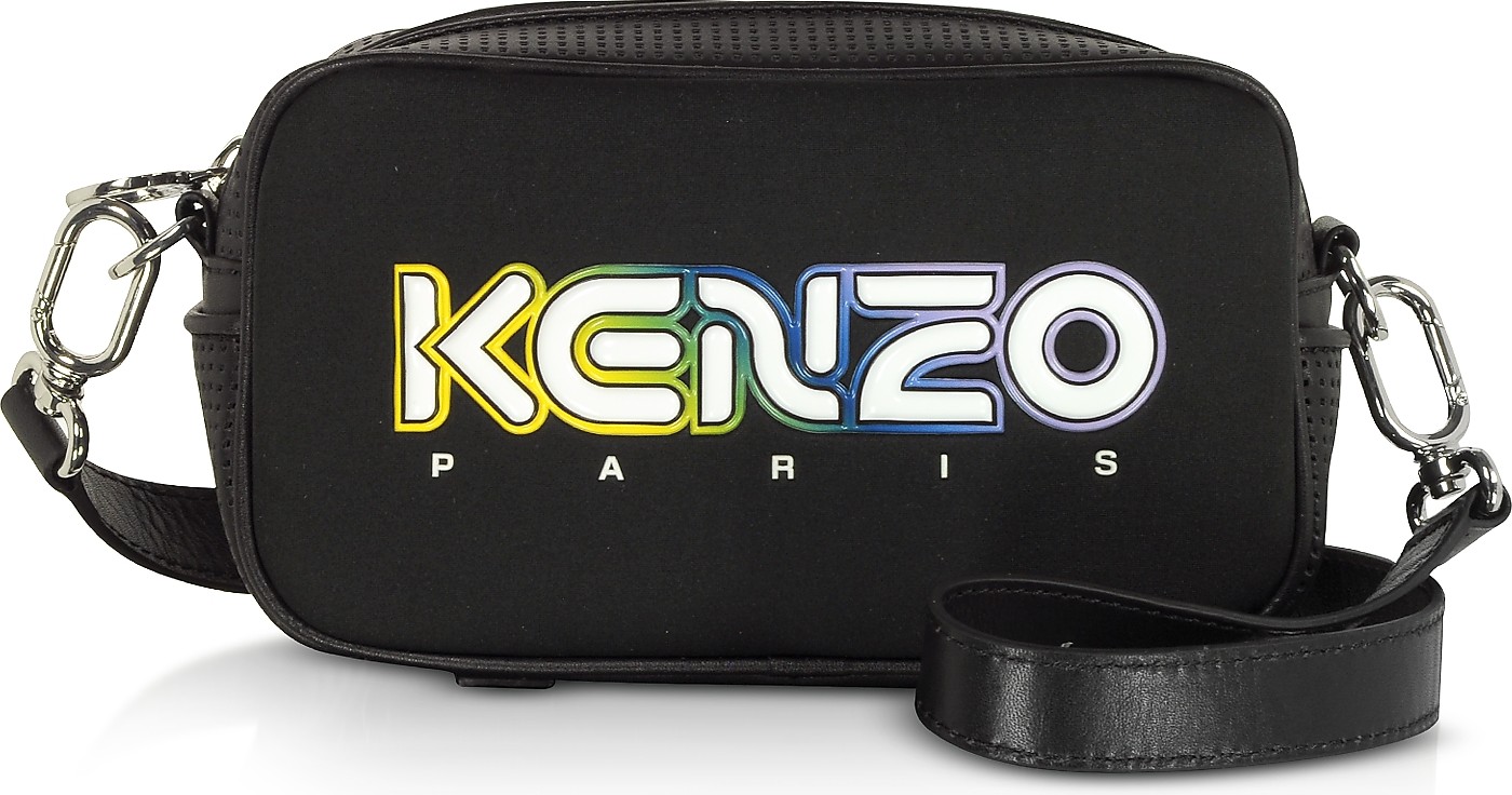 KENZO Black Neoprene Kombo Crossbody Bag