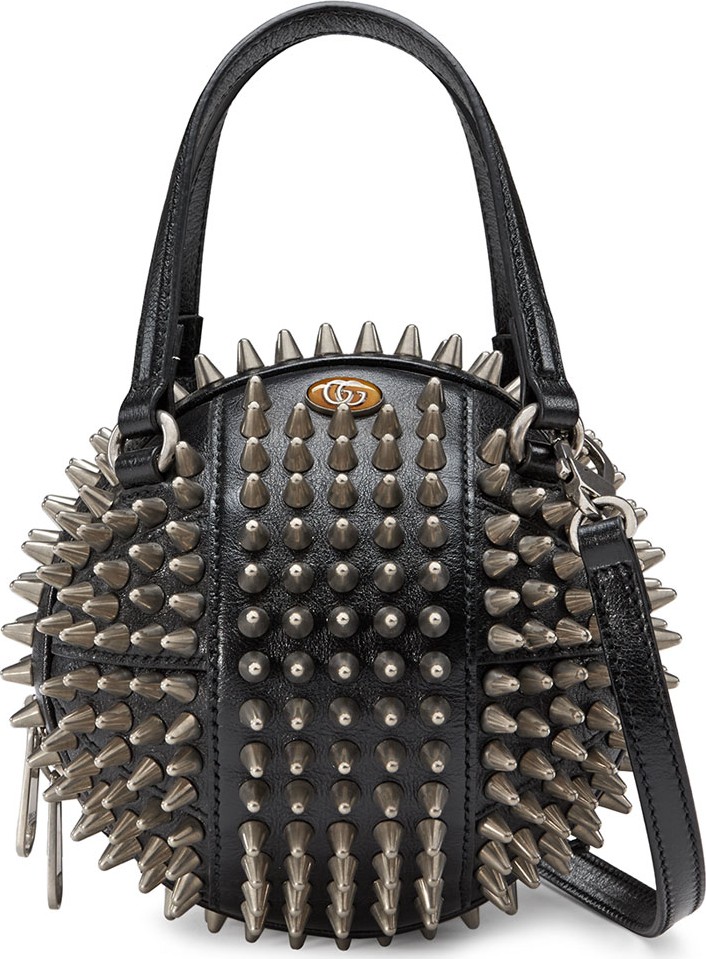 Gucci Tifosa Mini Studded Bowling Shoulder Bag