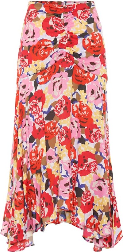 Rebecca Vallance Blume floral crêpe skirt