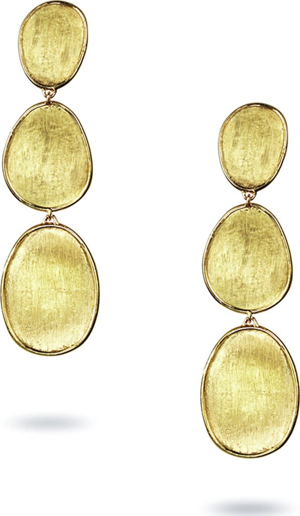 Marco Bicego Lunaria 18k Triple-Drop Earrings