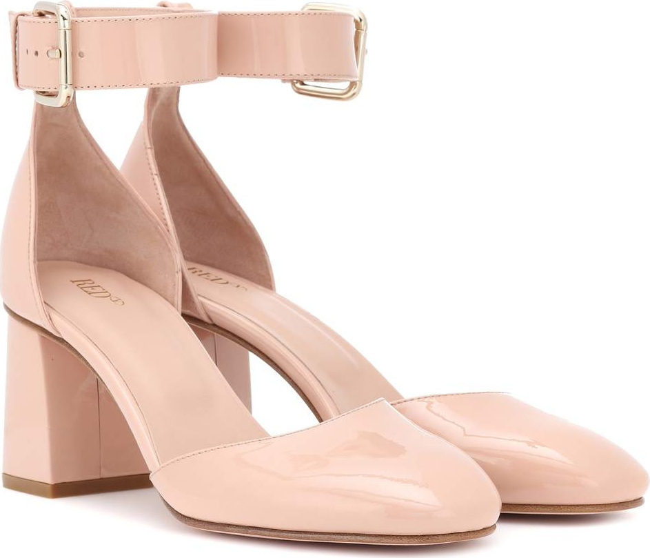 RED Valentino Patent leather block heel pumps