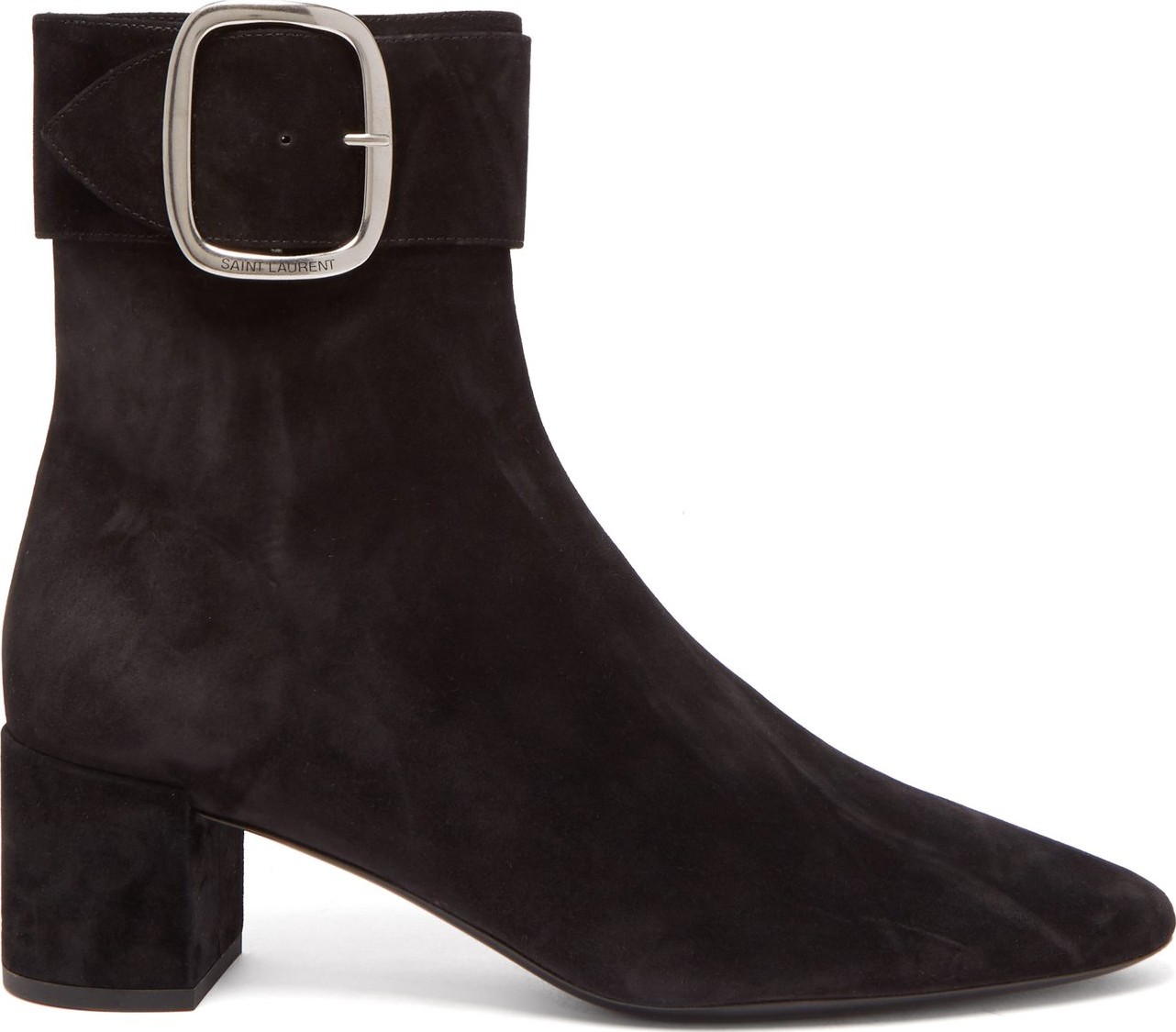 Saint Laurent Joplin suede buckle ankle boots