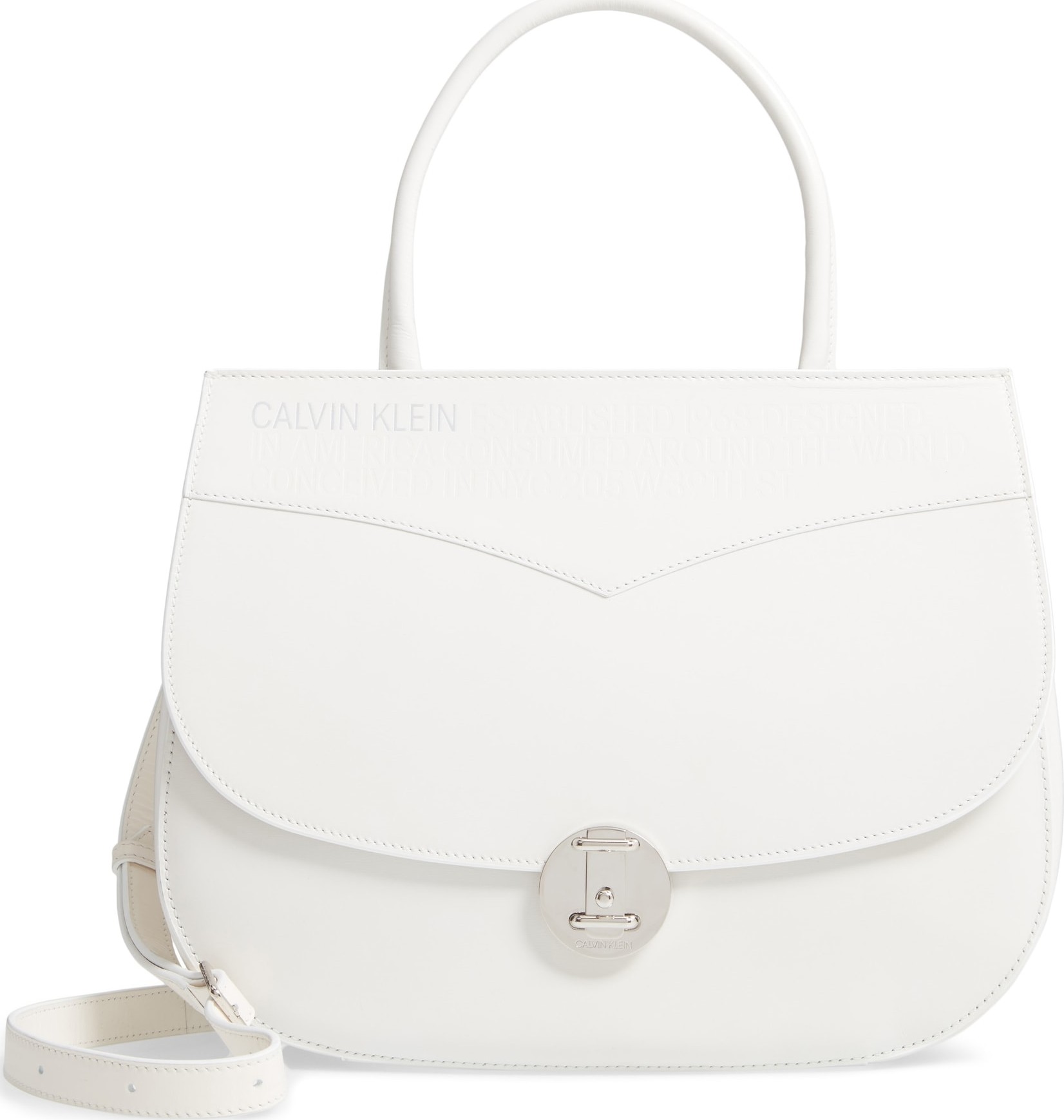 Calvin Klein 205W39NYC Top Handle Round Lock Shoulder Bag