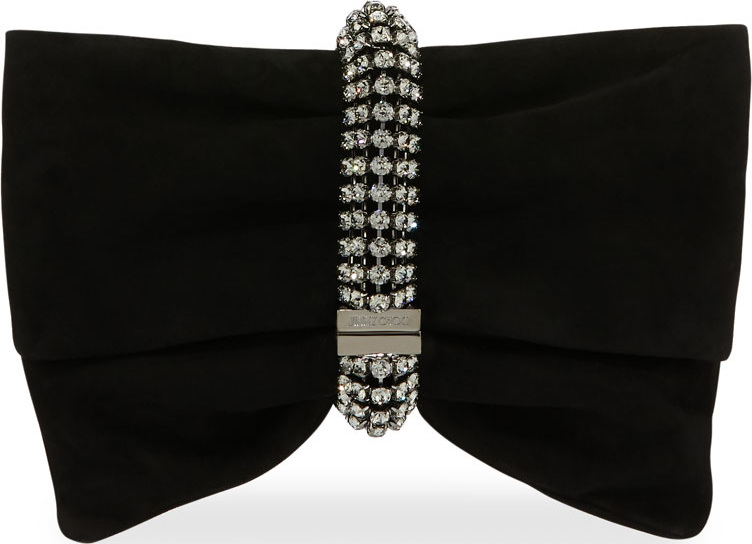 Jimmy Choo Chandra/M Suede Clutch Bag