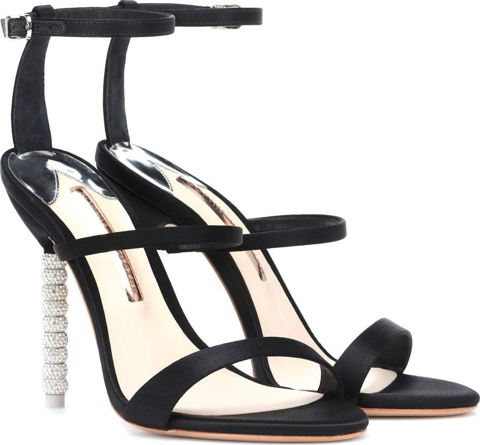 Sophia Webster Rosalind crystal-embellished satin sandals