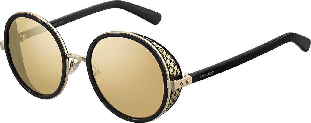 Jimmy Choo Andien Textured Round Sunglasses