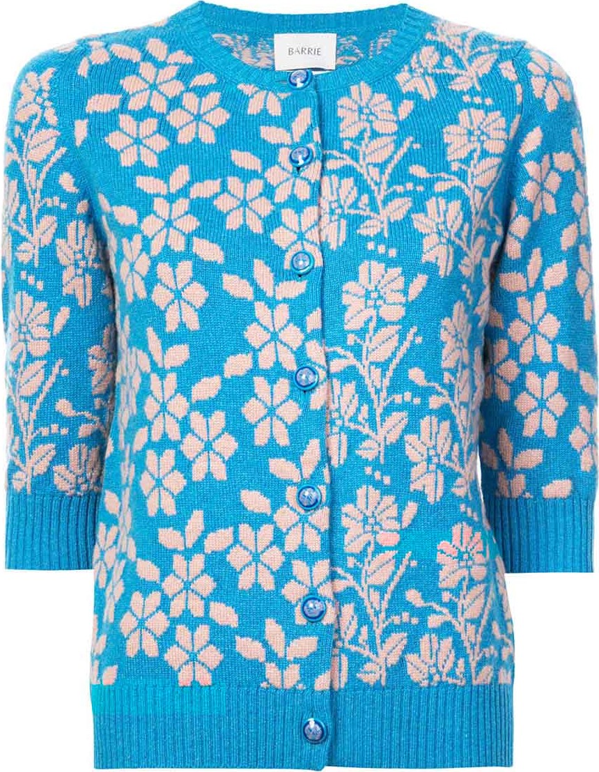 Barrie floral embroidered cardigan