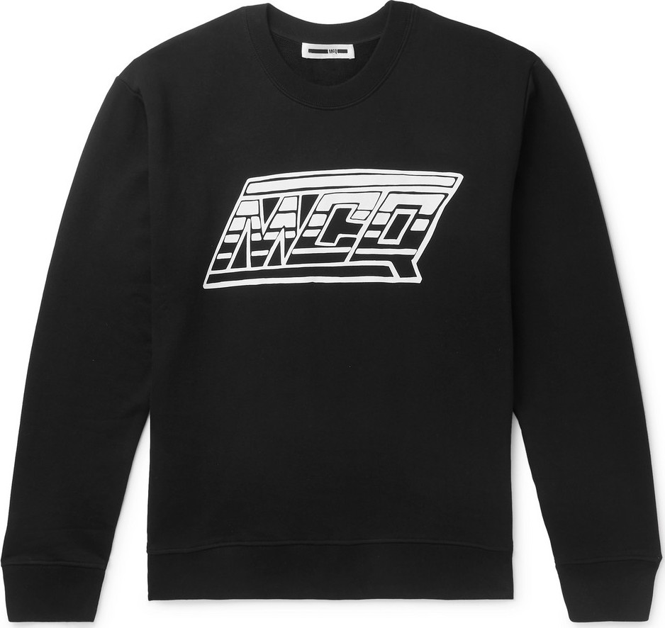 McQ - Alexander McQueen Logo-Print Cotton-Jersey Sweatshirt