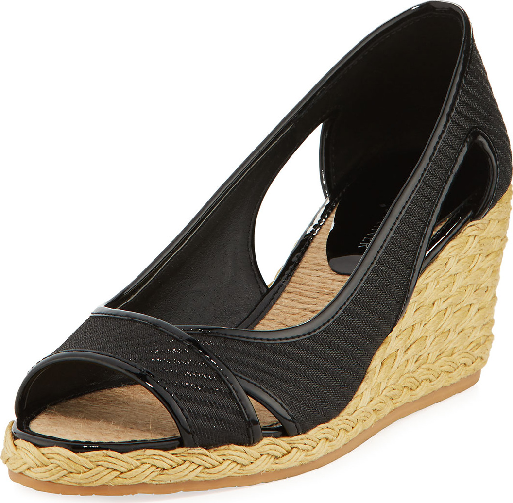 Donald J Pliner Coraa Wedge Espadrille Sandal, Black