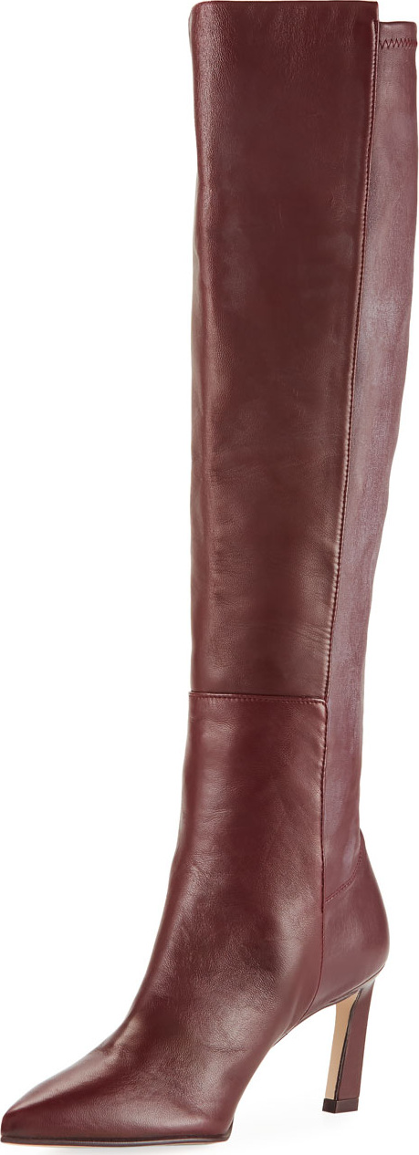 Stuart Weitzman Demi 75mm Leather Knee Boots