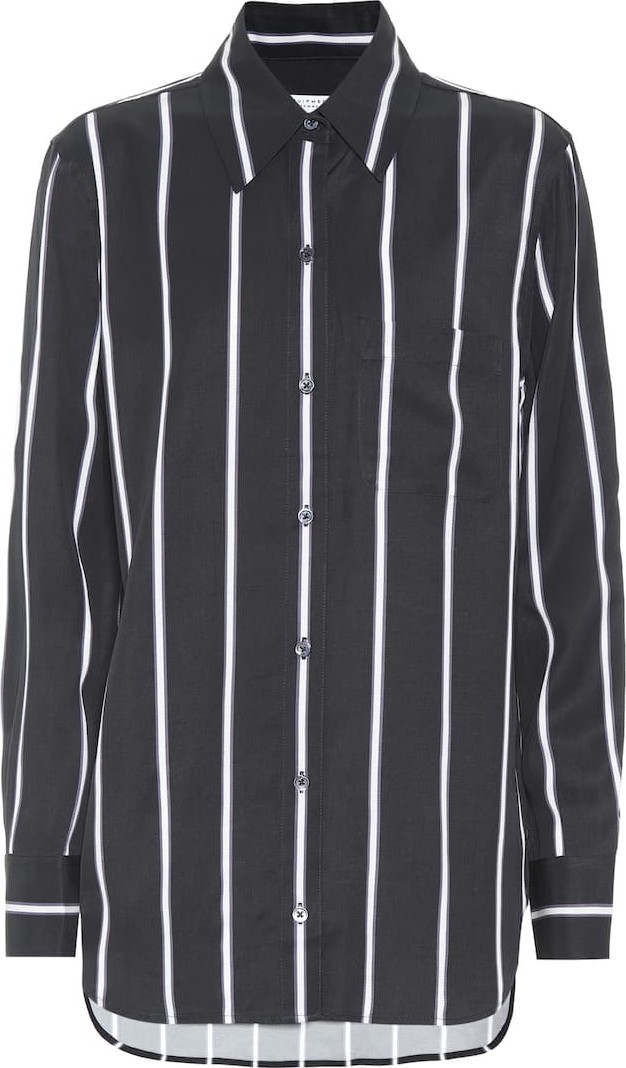 Equipment Bradner striped twill shirt