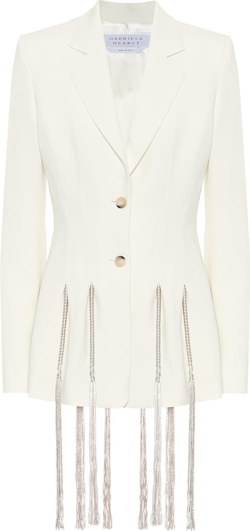 Gabriela Hearst Maurice fringed wool blazer