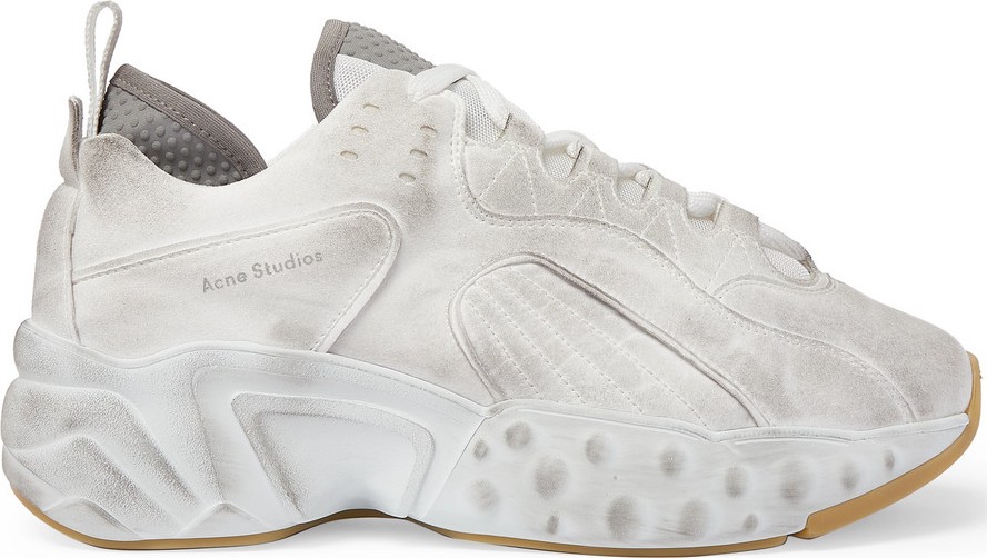 Acne Studios Rockaway Distressed Suede Sneakers