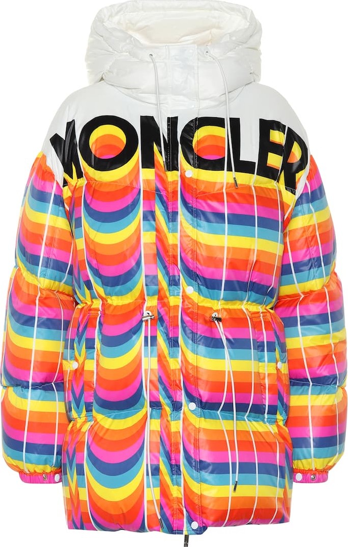 Moncler Genius 0 MONCLER RICHARD QUINN Mia striped puffer jacket