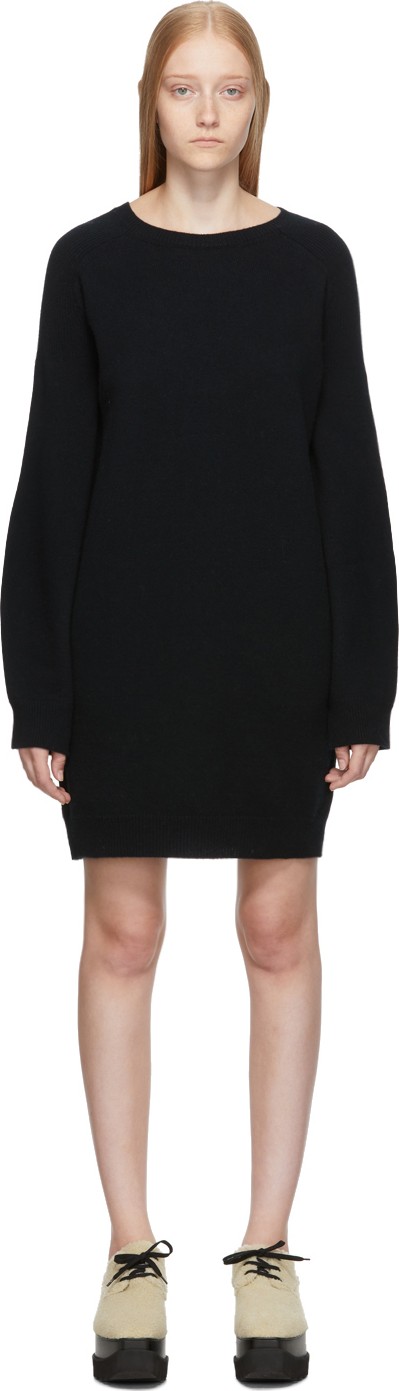 Stella McCartney Black Simple Sweater Dress