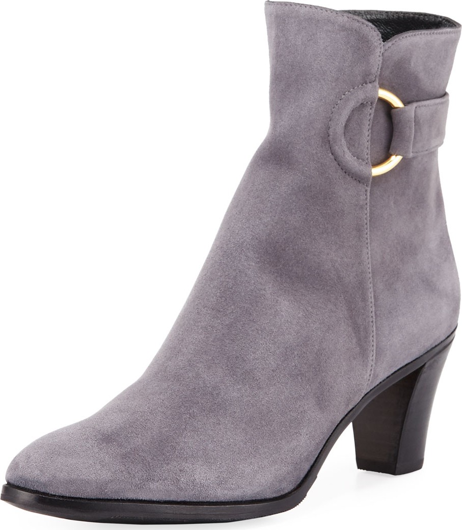 Gravati Suede Booties with Ring