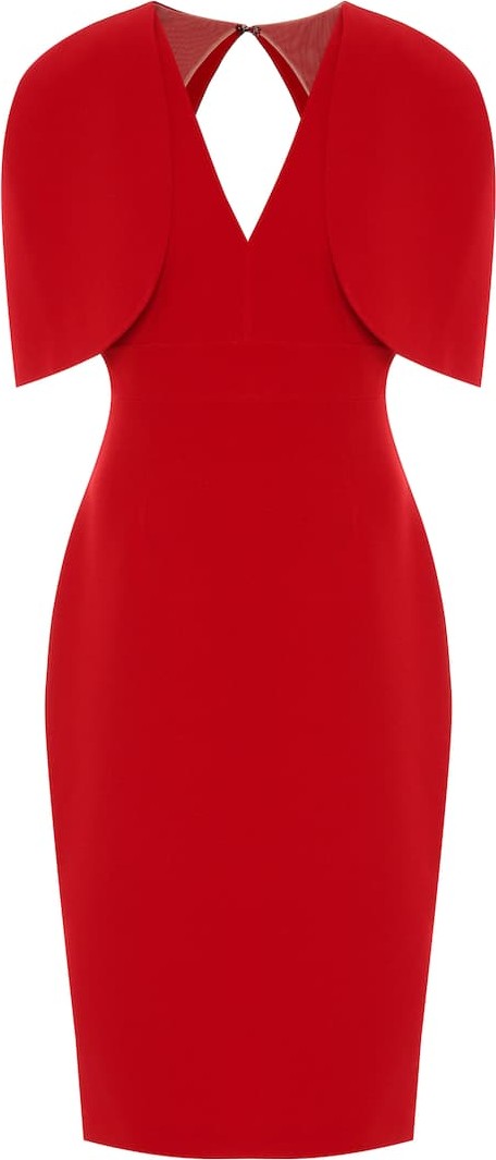Safiyaa Cora crêpe midi dress