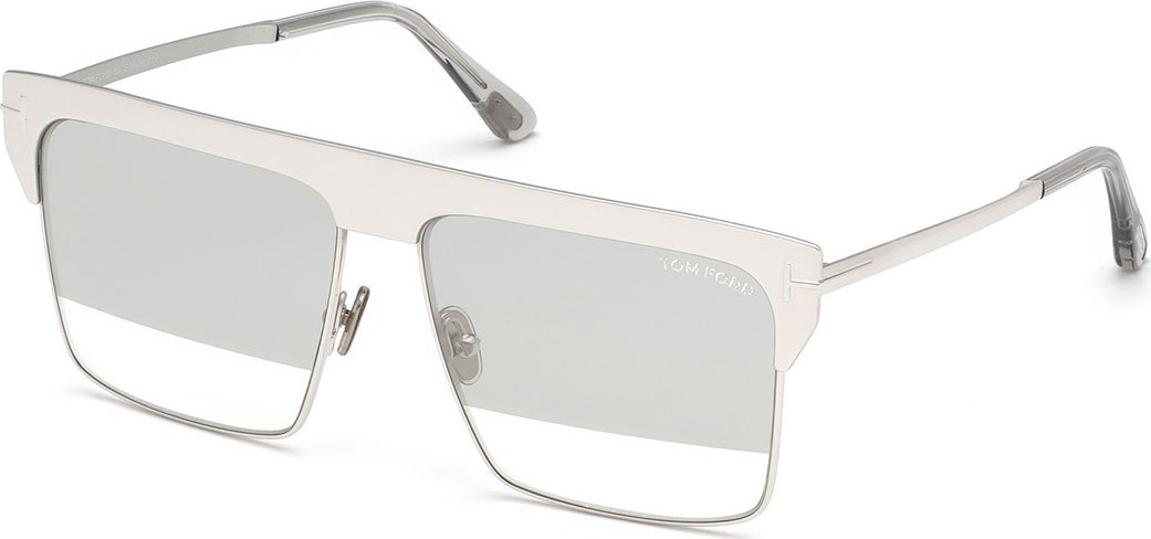 TOM FORD West Two-Tone Mirrored Square Sunglasses