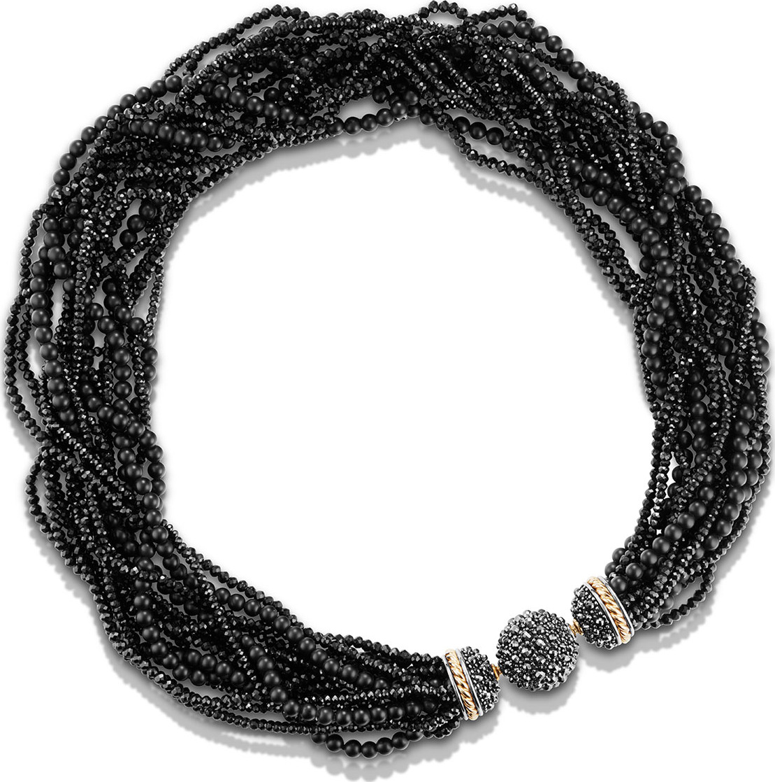 David Yurman Osetra Multi-Strand Hematine Necklace