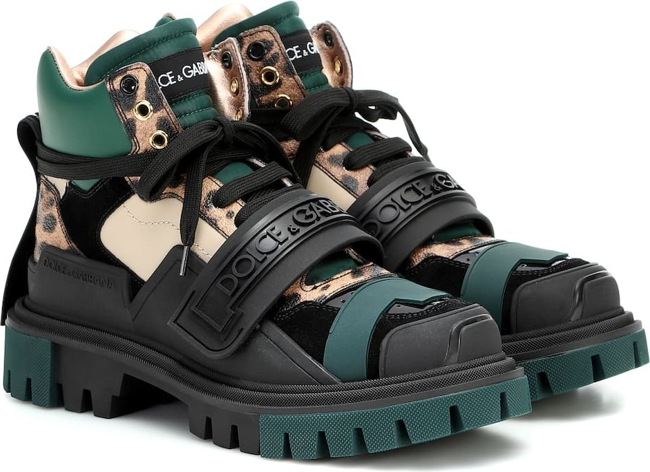 Dolce & Gabbana Trekking leather ankle boots