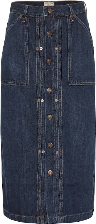 Polo Ralph Lauren Denim midi skirt