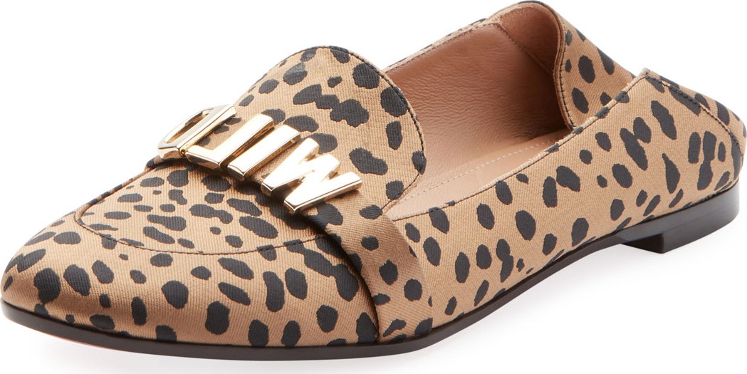 Aquazzura Wild Thing Printed Moccasin Loafers