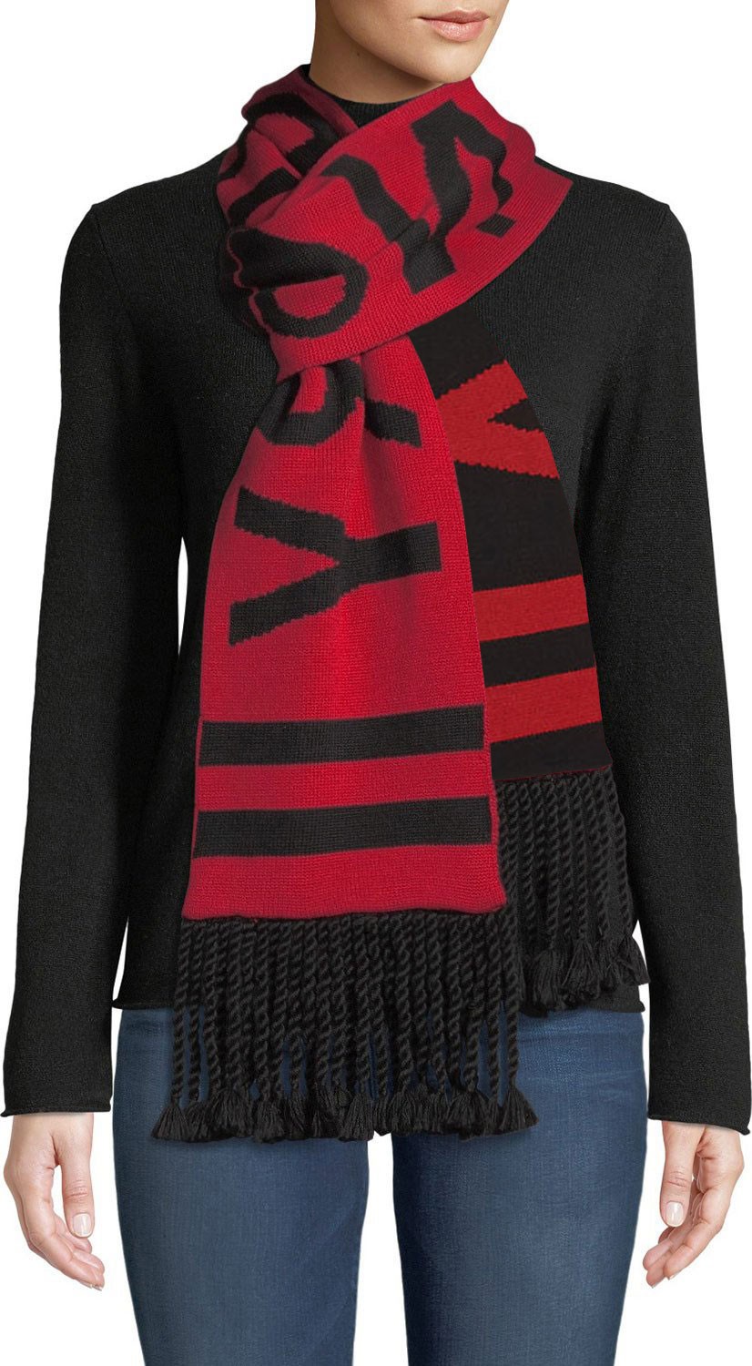 Moose Knuckles Sorry Not Sorry Scarf w/ Braids