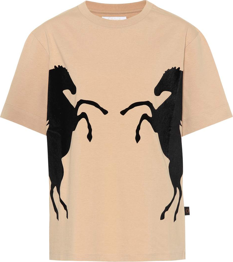 Chloe Printed cotton T-shirt