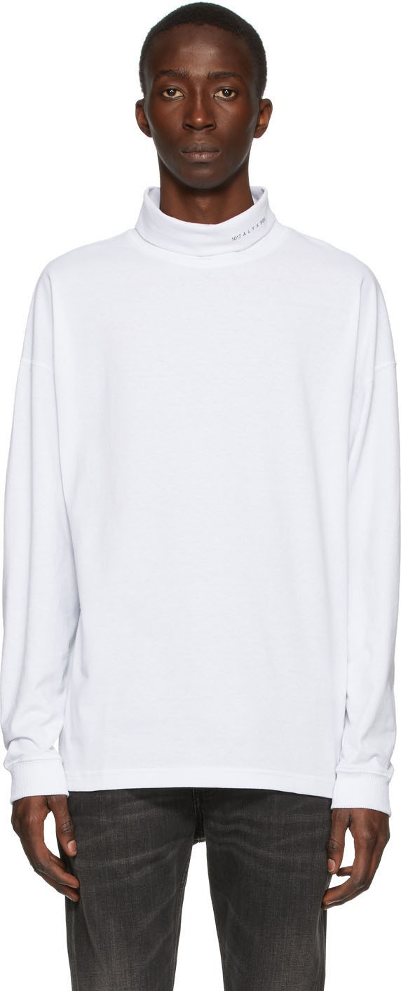 1017 ALYX 9SM White Roll Turtleneck