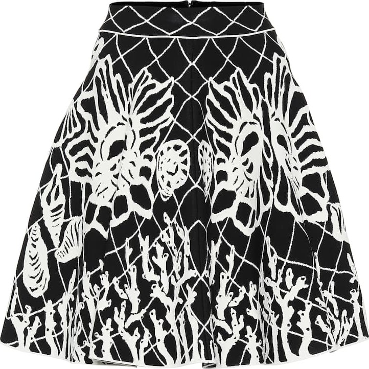 Alexander McQueen Jacquard skirt