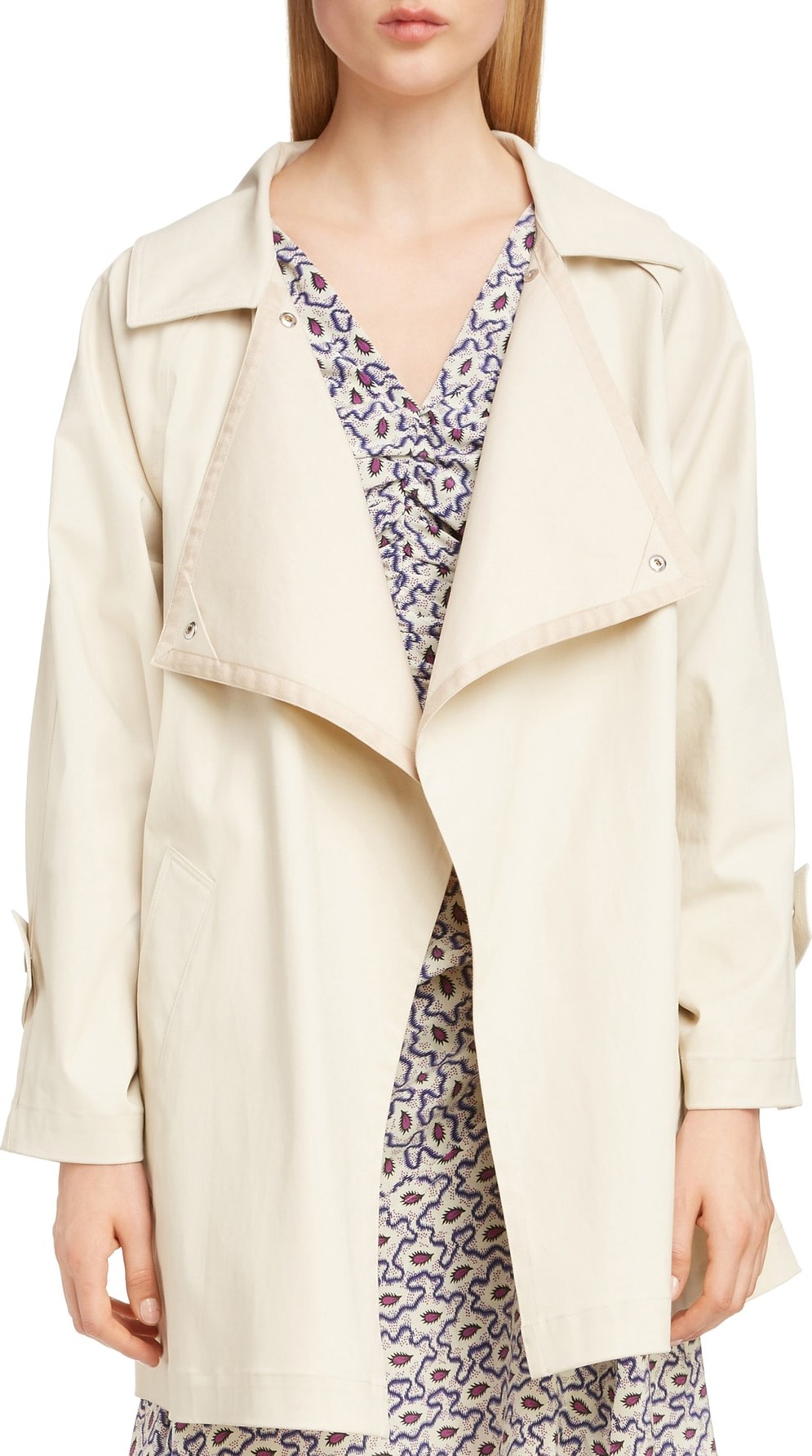Isabel Marant Coated Stretch Cotton Trench Coat