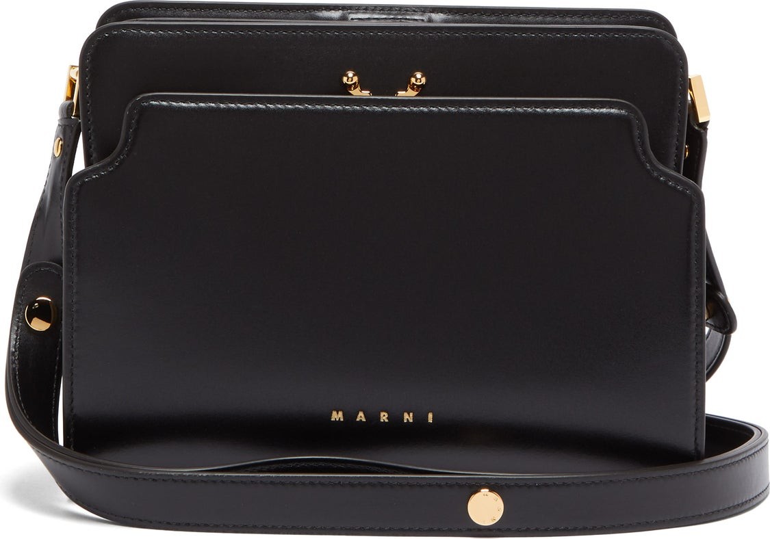 Marni Trunk Reverse smooth-leather shoulder bag