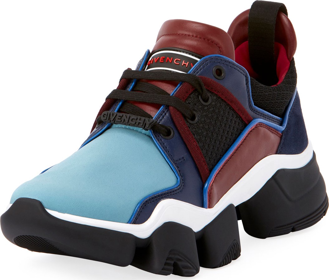 Givenchy Men's Jaw Low-Top Multicolor Runner in Leather