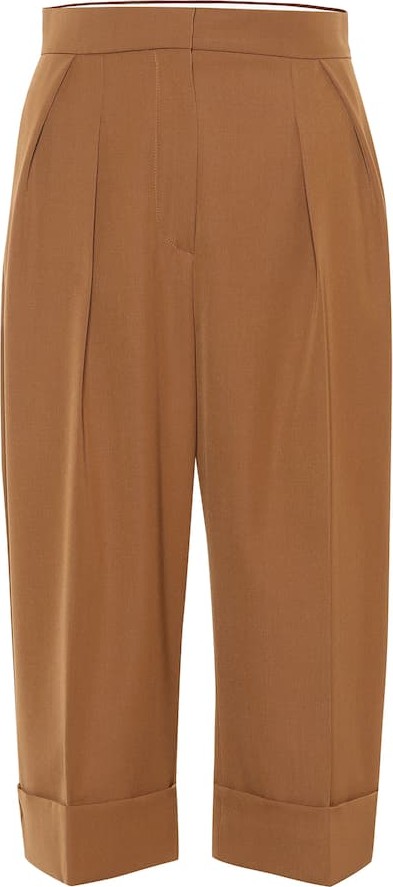 Max Mara Capra wool gabardine shorts