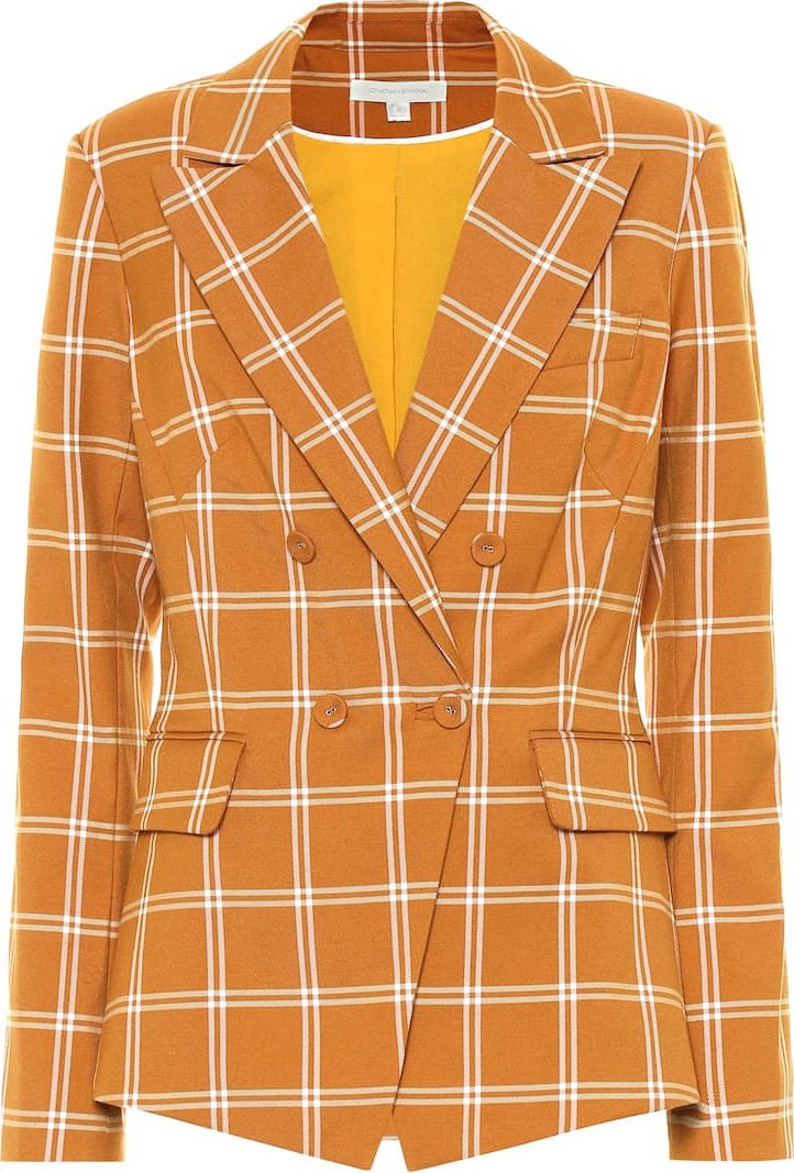 Jonathan Simkhai Checked cotton-blend blazer
