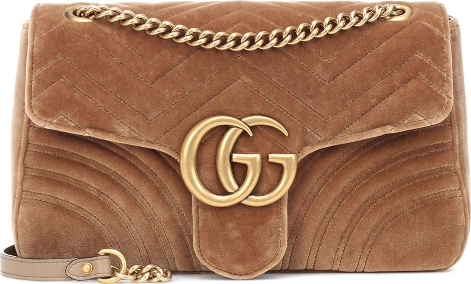 Gucci GG Marmont Medium velvet shoulder bag