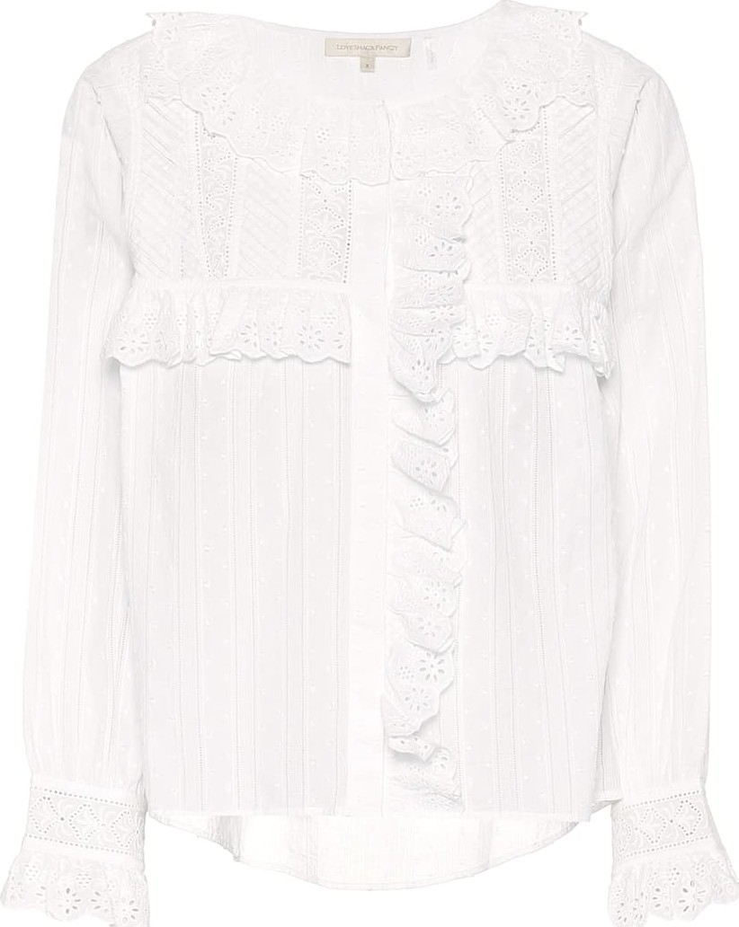 LOVESHACKFANCY Noella cotton top