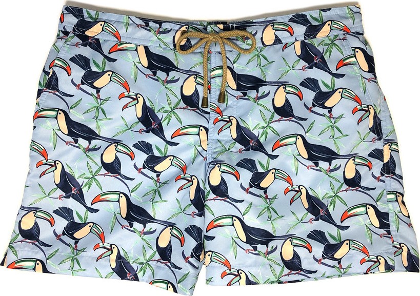 Thorsun toucan print titan swim shorts