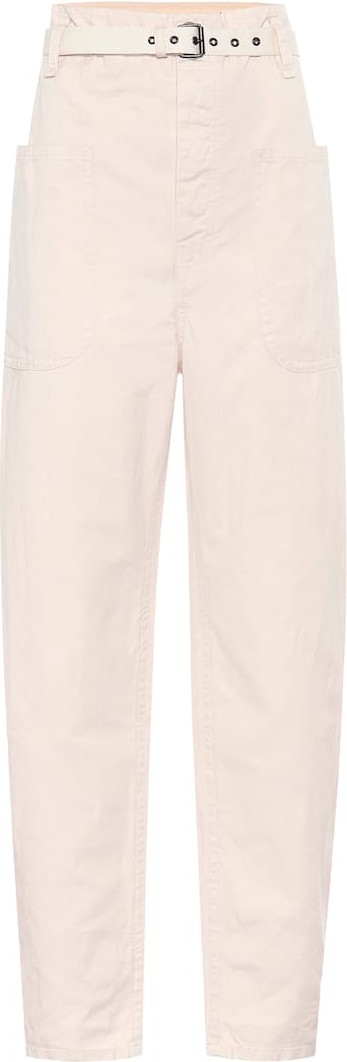 Isabel Marant Etoile Rinny high-rise cotton-blend pants