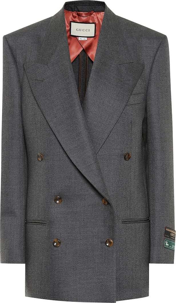 Gucci Double-breasted wool blazer